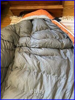 LL Bean -20°F Down Sleeping Bag Long LH 750 Fill EUC