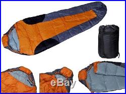LOT 2Outdoor Camping Mummy Shaped Sleeping Bag Hiking Traveling WithCarrying Bag