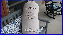 L. L. Bean Down Sleeping Bag with DownTek, Long Mummy -20°