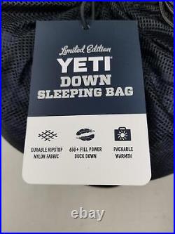 Limited Edition Yeti Down Sleeping Bag, navy/charcoal, Regular, 6ft