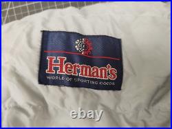 Lot 2 Vintage 80% Goose Down Mummy Sleeping Bags Herman's RARE