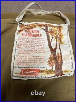 Lot of 2 Vintage 70s Coleman Sleeping Bags Camping Ducks See Description