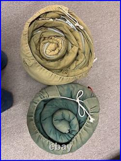 Lot of 2 Vintage 70s Coleman Sleeping Bags Camping Ducks See Description