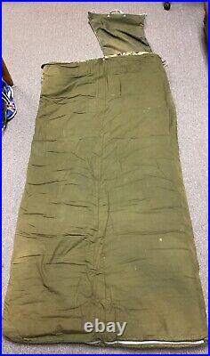 Lot of 2 Vintage 70s Coleman Sleeping Bags Camping Ducks See Description