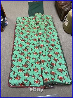 Lot of 2 Vintage 70s Coleman Sleeping Bags Camping Ducks See Description