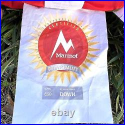 MARMOT Always Summer Membrane Sleeping Bag 0 F Goose Down 650 Fill Great Shape