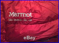 MARMOT CWM MEMBRAIN -40 sleeping bag Size Long 6'6 NWT