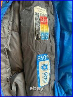 MARMOT HELIUM 15 degree down sleeping bag, regular, blue, lightly used