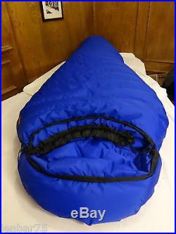 MARMOT KESTREL BLUE -10°F 650 GOOSE DOWN LONG LZ SLEEPING BAG +2Pads