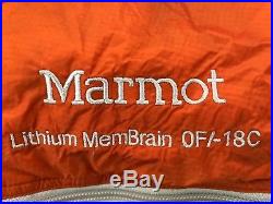 MARMOT LITHIUM MEMBRAIN 0 Degree 850 Certified Goose Down Sleeping Bag