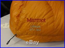 MARMOT LITHIUM PERTEX 0°F / -18°C 900 FP DOWN SLEEPING BAG +2Pads