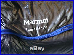 MARMOT PLASMA 15F/-9C 900 FILL PERTEX QUANTUM REG-LZ SLEEPING BAG