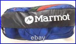 MARMOT Sawtooth 15° Down Sleeping Bag Dark Azure Foliage Regular Dual Zip