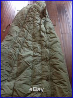 MILITARY EXTREME COLD WEATHER MUMMY SLEEPING BAG ARMY Green Down PoLLy Fill