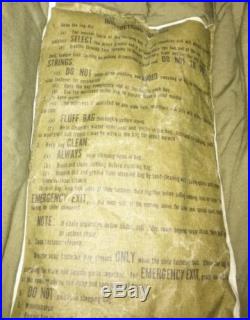 MILITARY EXTREME COLD WEATHER MUMMY SLEEPING BAG ARMY gReeN Down PoLLy Fill