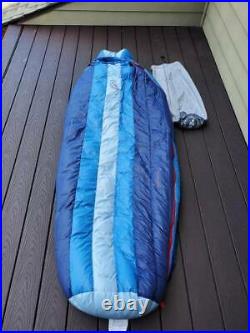 MINTY Big Agnes Down Sleeping Bag Lost Ranger rated 15F degrees LONG Left Zip