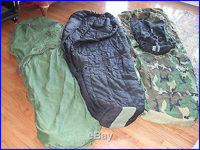 MODULAR SLEEP SYSTEM MSS MILITARY SLEEPING BAGS 4-PART (RATED -30) EXCELLENT