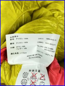 MONT-BELL sleeping bag 1121177 downhugger 800 women's #2 lemon yellow Used