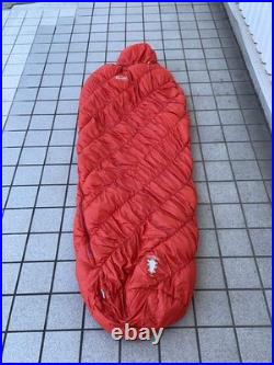 MONT-BELL sleeping bag 112 1254 slough down hugger 650 #0 R ZIP SUNRISE Used