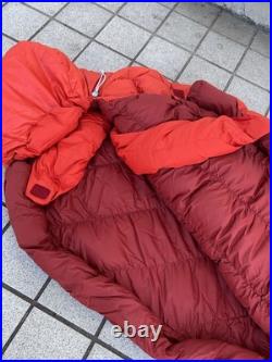 MONT-BELL sleeping bag 112 1254 slough down hugger 650 #0 R ZIP SUNRISE Used