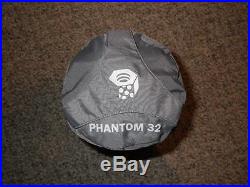 Mountain Hardwear Phantom Sleeping Bag Reg Left Zip 32 New 800-fill Q. Shield