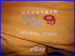 Mountain Hardwear Wraith Sleeping Bag -20 Waterproof Dry Q Elite 800 Down Reg
