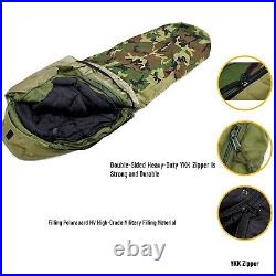 MT Military Modular Sleeping Bags System Multi Layered with Bivy Cover Woodland