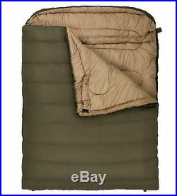 Mammoth Sleeping Bag Cold Weather Thermal Flannel Lined Queen Family Camp Gear
