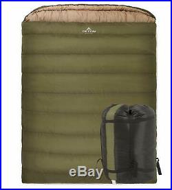 Mammoth Sleeping Bag Cold Weather Thermal Flannel Lined Queen Family Camp Gear