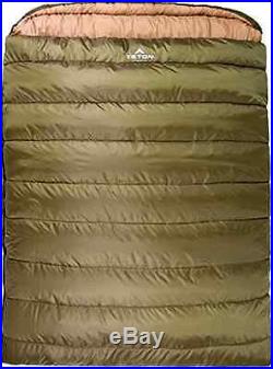 Mammoth Sleeping Bag Flannel Lined Cold Weather Camping Gear Queen Size 94x 62