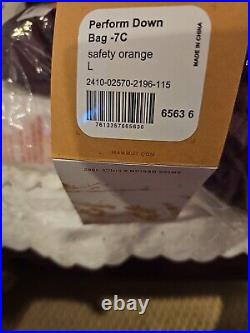 Mammut Perform -7C Down Sleeping Bag Size L Orange