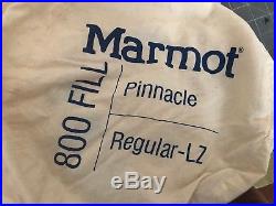 Marmot 15 Pinnacle Sleeping Bag 800 Fill Power Regular Blue