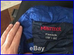 Marmot 15 Pinnacle Sleeping Bag 800 Fill Power Regular Blue