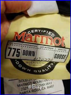 Marmot Arroyo Gossamer (30F) ultra lightweight 32 x 83 775 Down Sleeping Bag