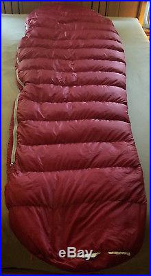 Marmot Atom 850 FP Down 40°F Sleeping Bag Long Left Full Length Zipper EUC