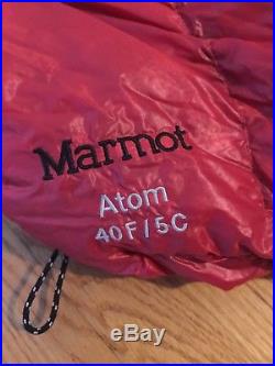Marmot Atom Ultralight 40° Sleeping Bag, Camping Outdoor, Hiking, Travel