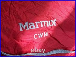 Marmot CWM Down Filled Sleeping Bag -40F/-40C 800 Fill Team Red / Redstone