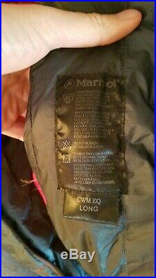 Marmot CWM EQ -40 Down Sleeping Bag Long, Right Zip