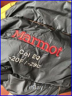 Marmot Col EQ Long Left Zip Down Sleeping Bag -20 F/-29 C 800 Goose Down