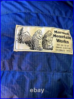 Marmot Gopher -20 Goose Down Sleeping Bag Gore-tex USA Made EXCELLENT Condition