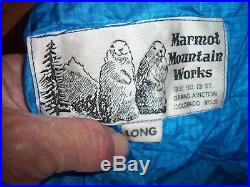 Marmot Gore-Tex Ptarmigan Goose Down Sleeping Bag -10 Degrees 625 Fill Power