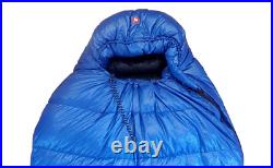 Marmot HELIUM 15 DEGREES Goose DOWN MUMMY Sleeping Bag Tall Men's LONG 78 BLUE