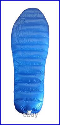 Marmot HELIUM 15 DEGREES Goose DOWN MUMMY Sleeping Bag Tall Men's LONG 78 BLUE