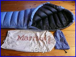 Marmot Helium 15 degree Down Sleeping Bag 850 fill Excellent