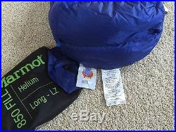 Marmot Helium NWT Down Sleeping Bag Long 15F
