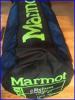 Marmot Helium Sleeping Bag 15 degree Long Left Zip 800-Fill Down