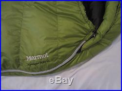 Marmot Hydrogen #2061 30 Degree Sleeping Bag 850 Down FIll Regular 6ft Left Zip