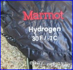 Marmot Hydrogen 30 Degree Sleeping Bag-Reg 850 Fill Down