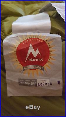 Marmot Hydrogen 800 FP Down 30°F Sleeping Bag Long Left NWT