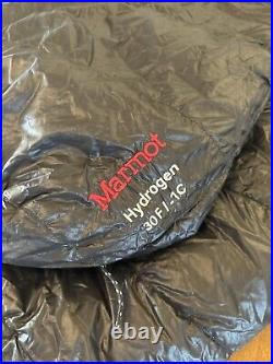Marmot Hydrogen Down 30F 30 F Sleeping Bag Regular Left Zip (No Carry Bag)